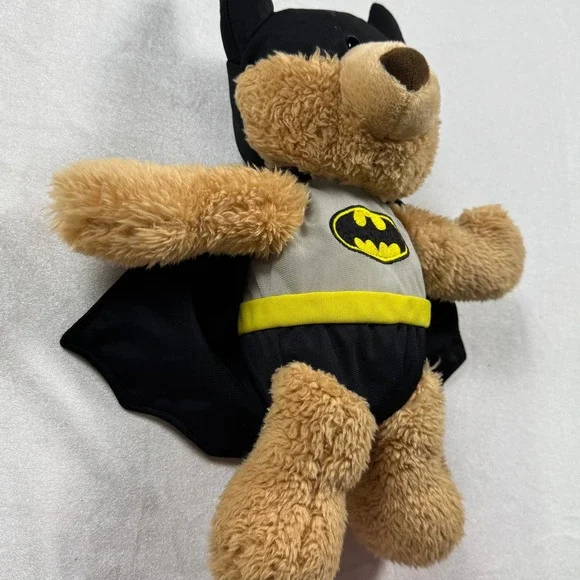 Gund DC Comics Batman Malone Teddy Bear Plush 4056393 Brown Black Grey 12" - Picture 6 of 9